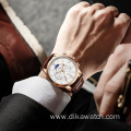 2021 LIGE Watches Mens Top Brand Luxury Clock Casual Leather 24Hour Moon Phase Men Watch Sport Waterproof Quartz Chronograph+Box